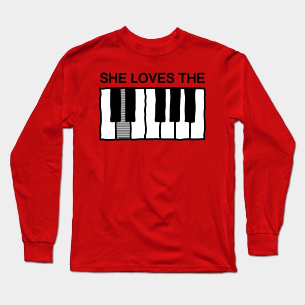 She Loves the D - Music Joke Long Sleeve T-Shirt by GAz